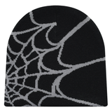Spiderweb Beanie – Unisex Knitted Hat with Streetstyle Design