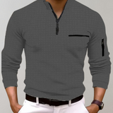 Langærmet Polo Shirt til Mænd - Klassisk og Komfortabel