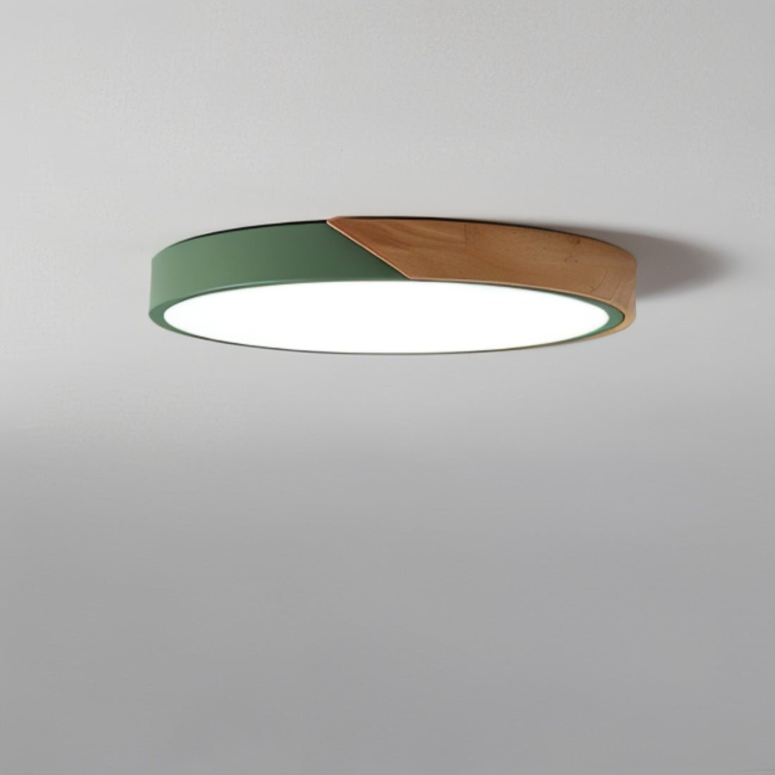 LumaLite - Stilfuld LED loftlampe med træ og akryldiffuser