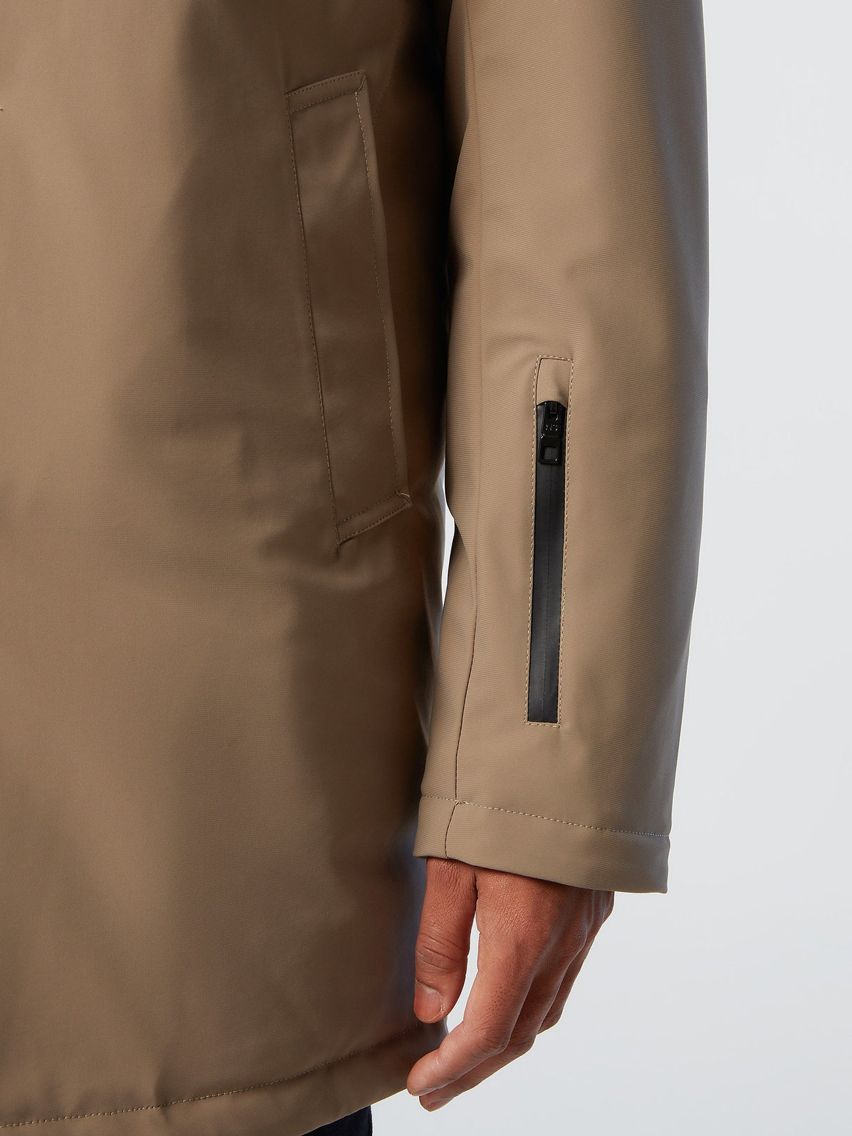 Tredelt Trenchcoat til Herrer af Genanvendt Materiale
