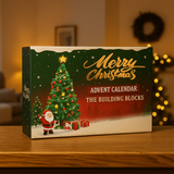 Bygbar Juletræs Sæt – Oplyst Festdekoration med Klodser