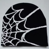 Spiderweb Beanie – Unisex Knitted Hat with Streetstyle Design