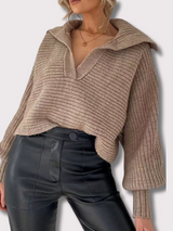 Strikket Loose Fit Sweater til Enhver Anledning