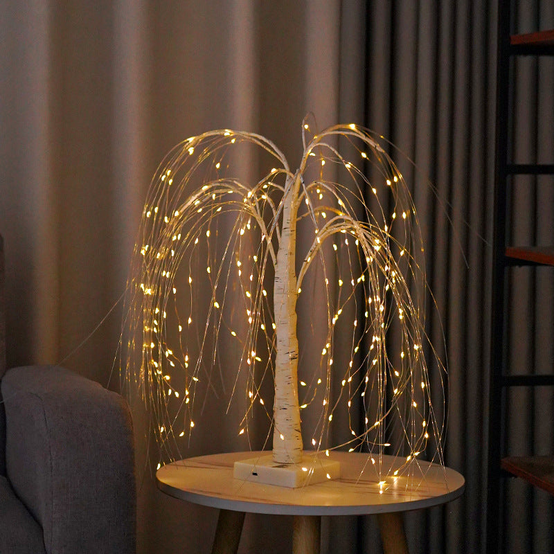 LED Pile Tree Table Lamp – Atmospheric String Light Tree Decoration