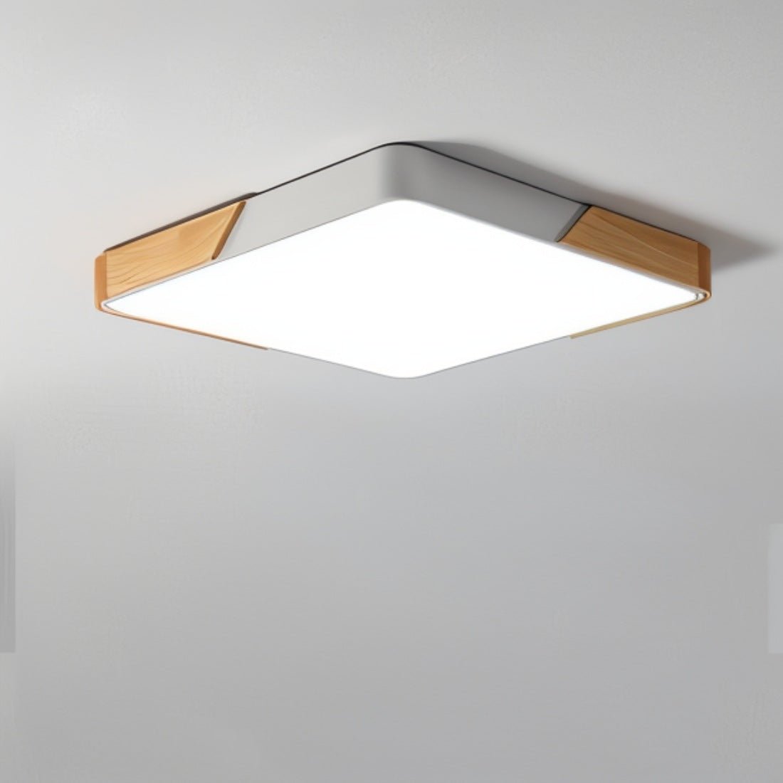 LumaLite - Stilfuld LED loftlampe med træ og akryldiffuser