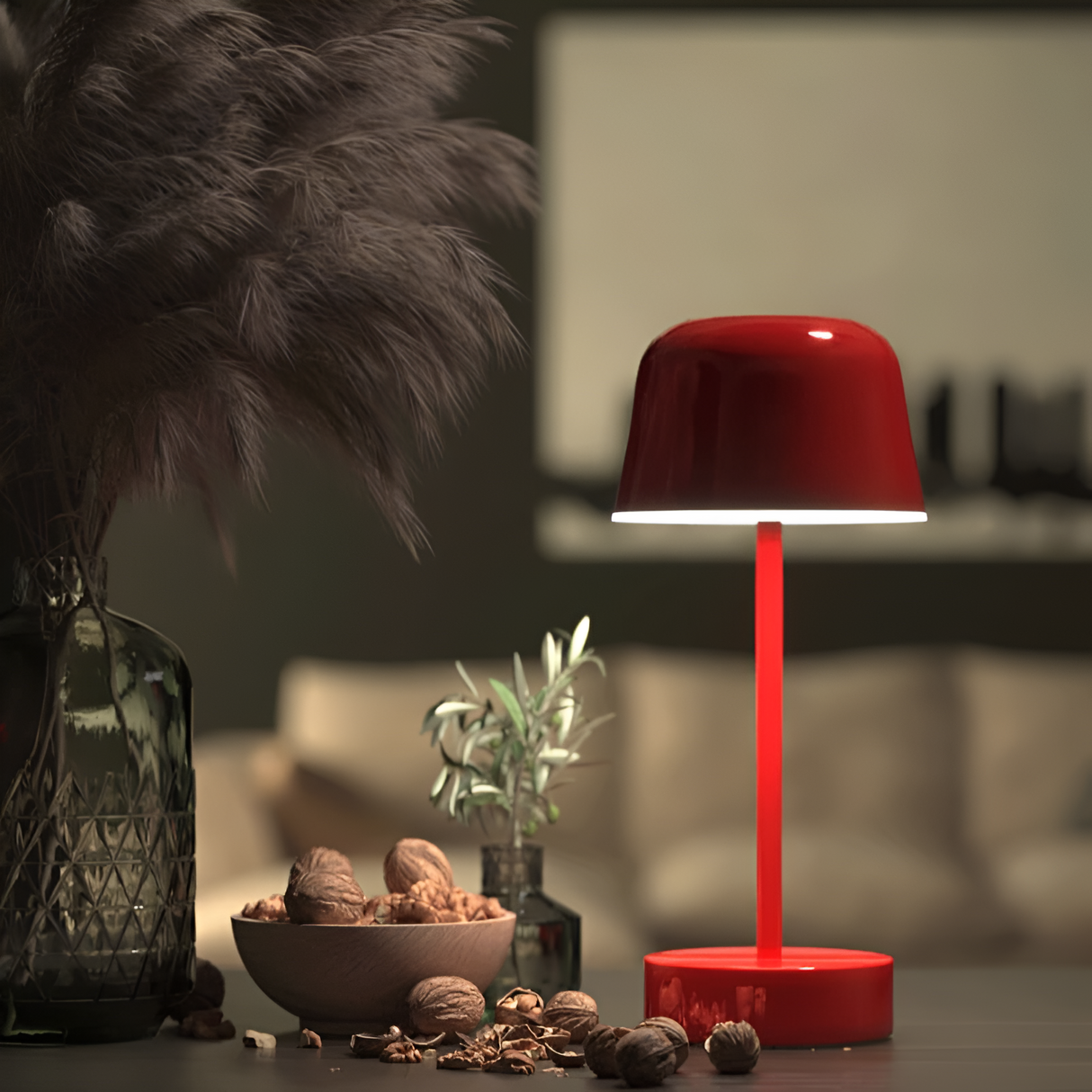 Trådløs LED Bordlampe med Retro Design