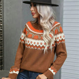 Lady Winter Knit – Nordic Knit Sweater with Atmospheric Pattern