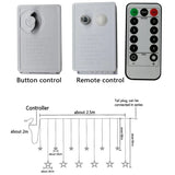 Jule Stjerne Gardinbelysning – LED Vinduesbelysning med Stjerner