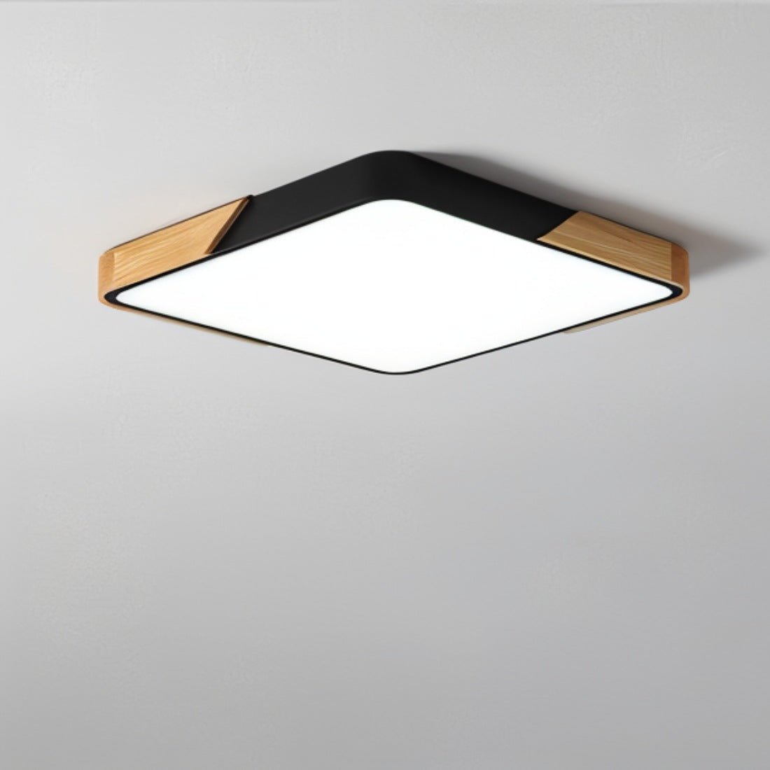 LumaLite - Stilfuld LED loftlampe med træ og akryldiffuser