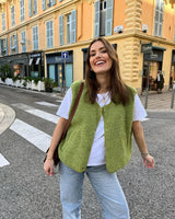 Højkvalitets Sherpa Fleece Vest til Damer