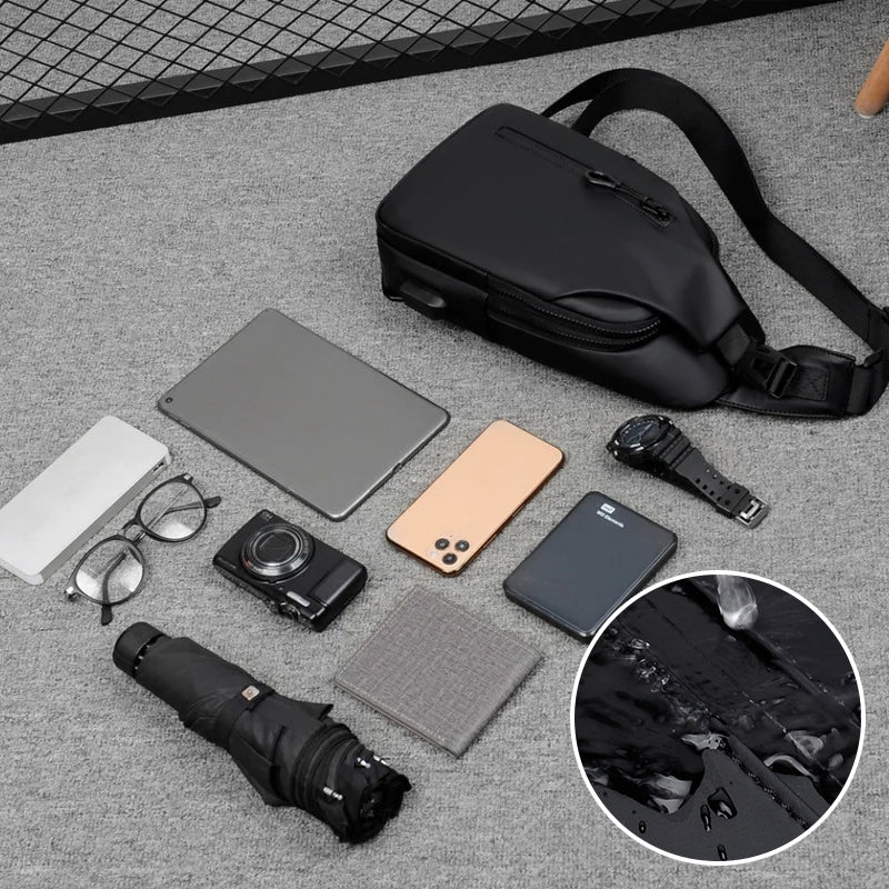 Vandtæt tyverisikret crossbody taske – Sikker og stilfuld design