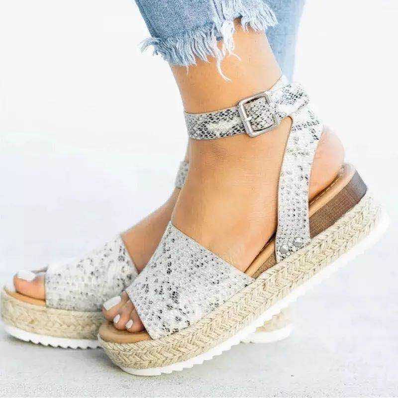 Sommer Platform Espadrille Sandaler til Damer
