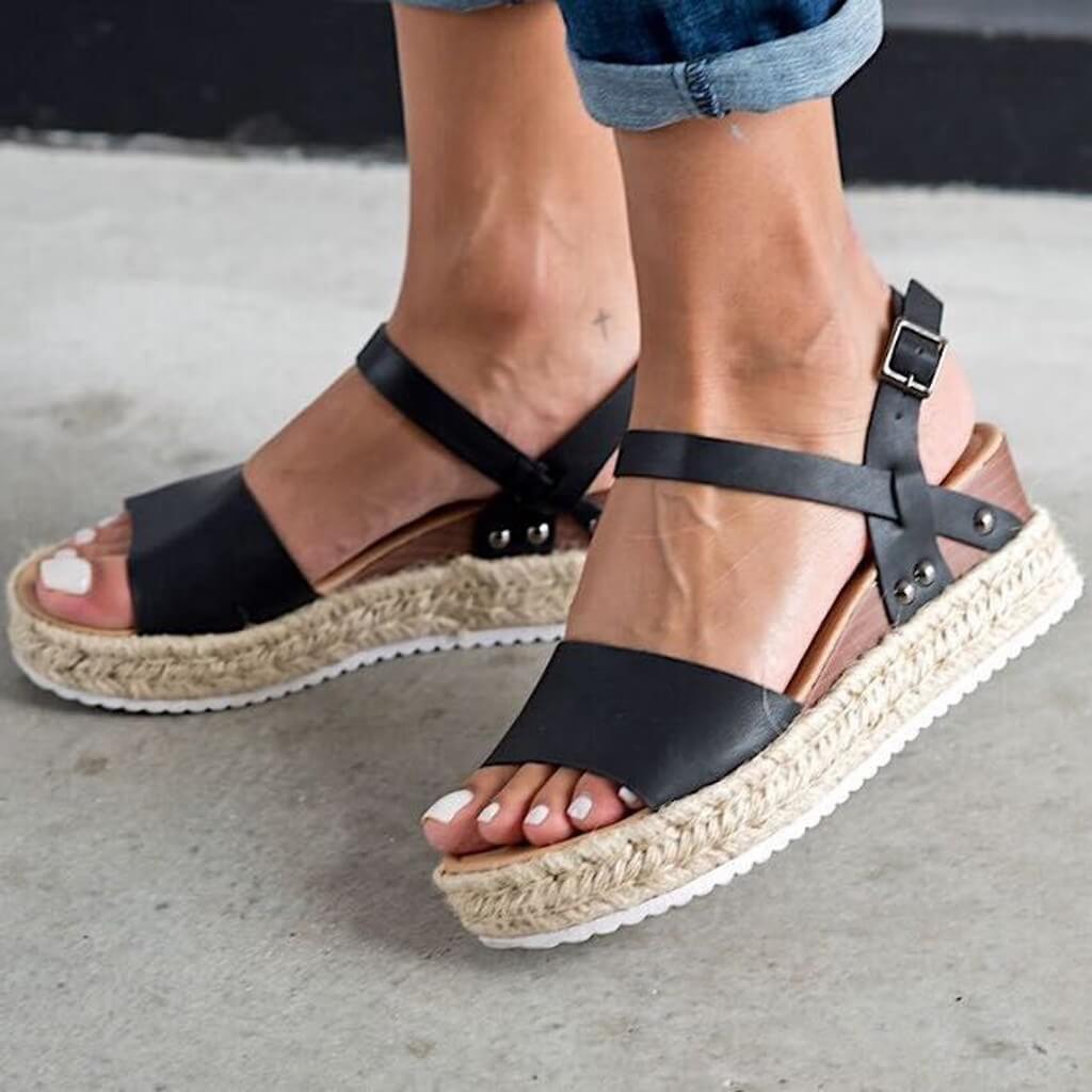 Sommer Platform Espadrille Sandaler til Damer