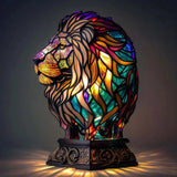 Kunstnerisk Bordlampe med Dyremotiver
