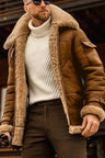 Men's Winter Jacket – Stylish Warm Jacket with Fur Collar Look