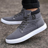 Herre Casual Mid-Top Støvler – Komfortable Stilfulde Sneakers