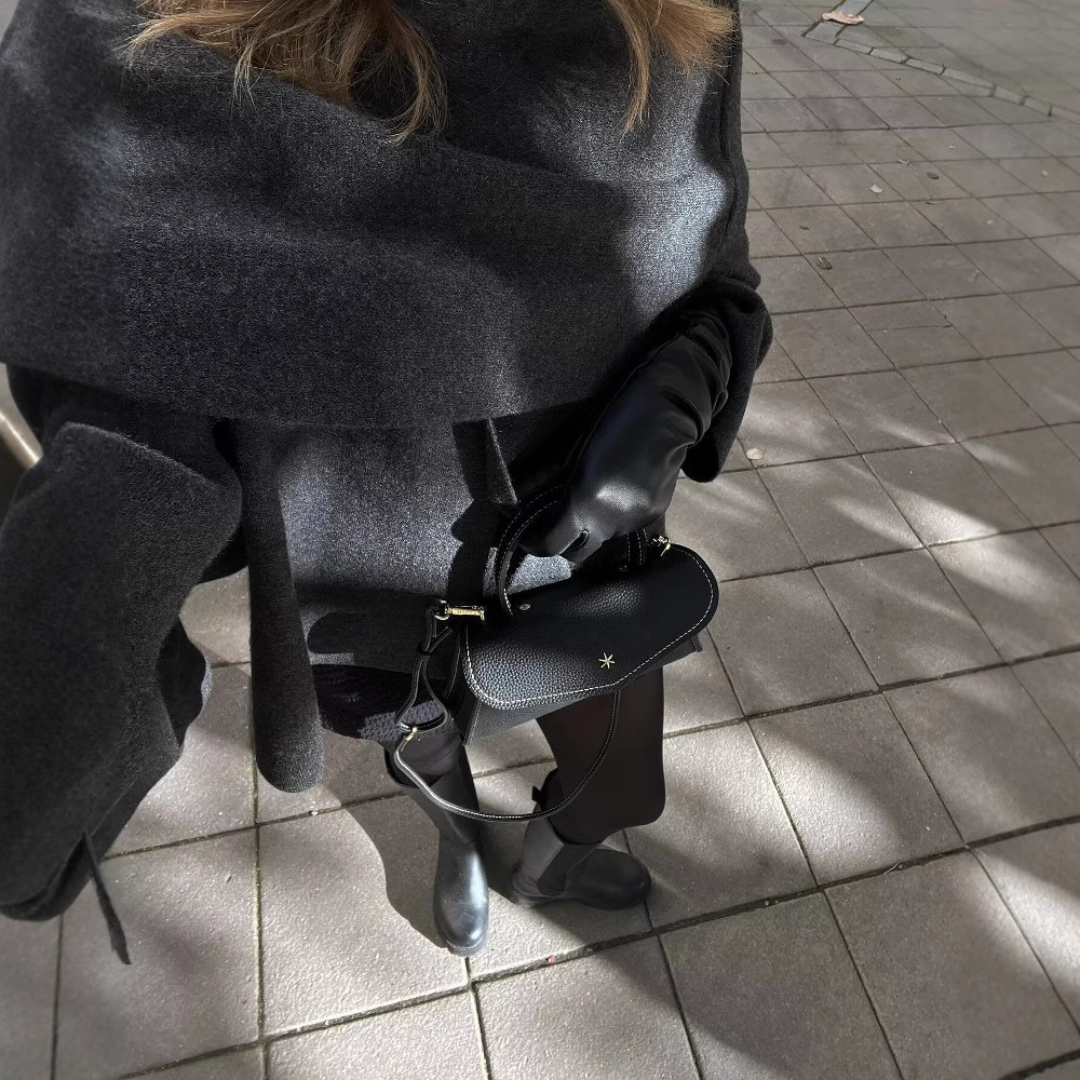 Stilfuld Blød Dame Cape Jakke for Elegance