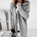 Krammende Oversized Cardigan med Hætte til Kolde Dage