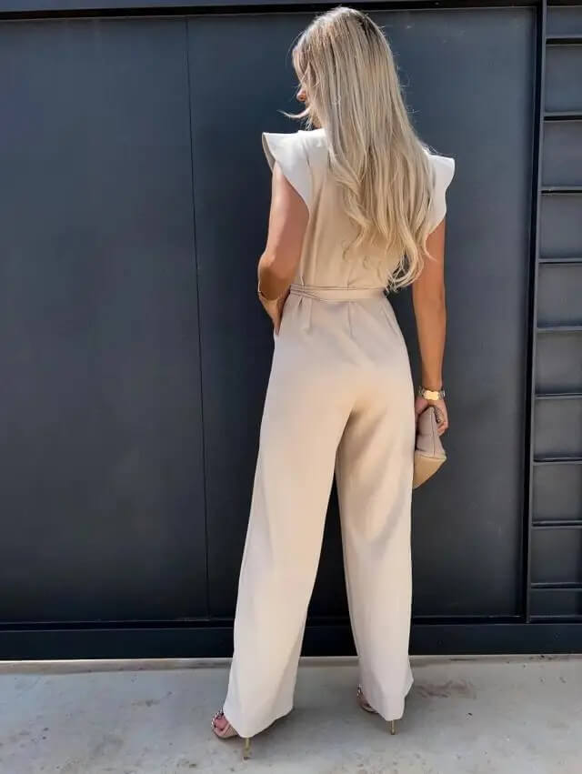 Elegant og Komfortabel Jumpsuit med Sommerfugleærmer