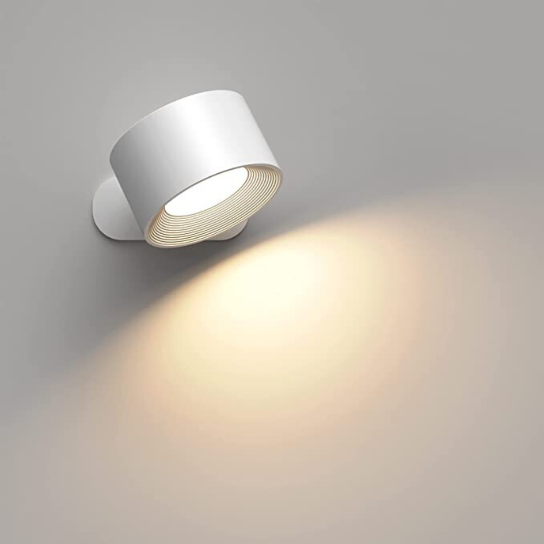 Trådløs LED Væglampe med 360° Drejefunktion og Touchbetjening