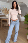 Elegante Low Rise Jeans til Damer - Trendy og Alsidig