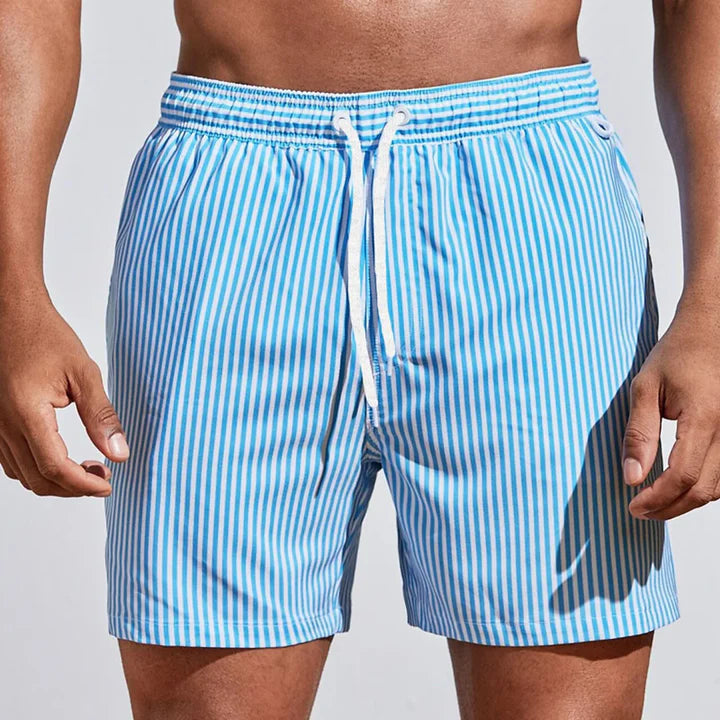 Badeshorts til Mænd - Hurtigtørrende Badebukser med Elastisk Linning