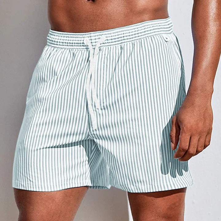 Badeshorts til Mænd - Hurtigtørrende Badebukser med Elastisk Linning