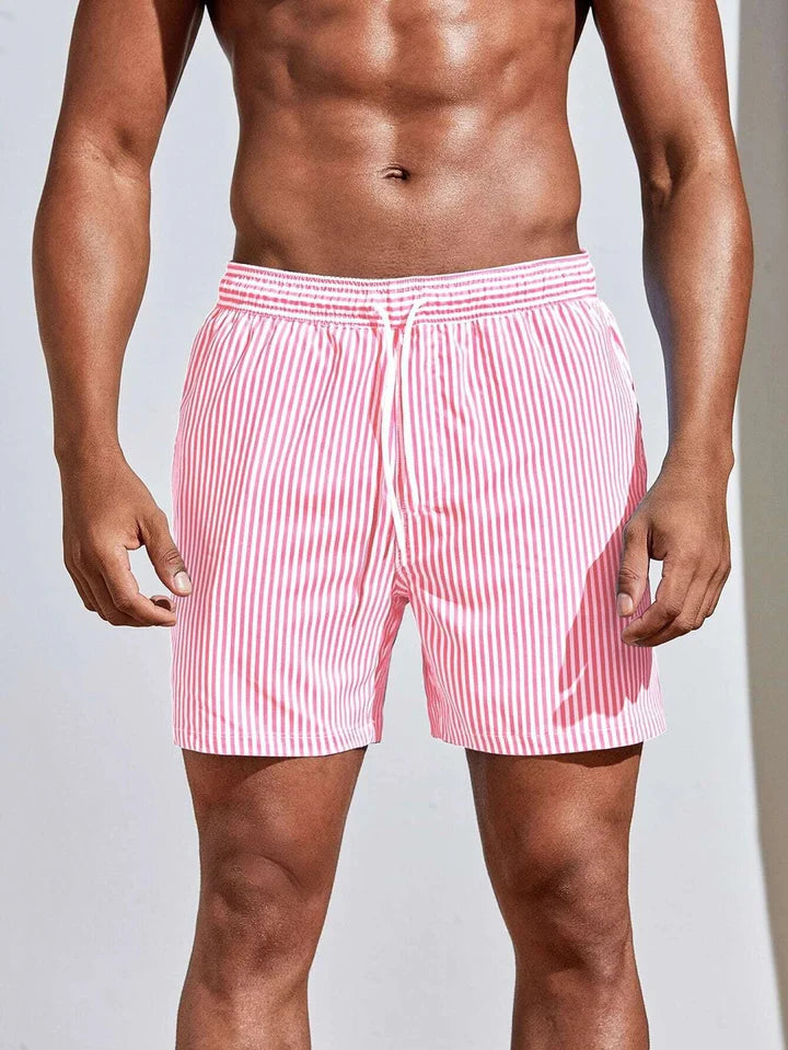 Badeshorts til Mænd - Hurtigtørrende Badebukser med Elastisk Linning