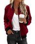 Damernes Bomber Jakke - Klassisk Sporty Stil med Lommer
