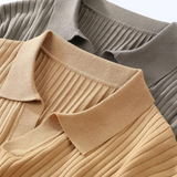 Herre Poloshirt i Lyocell og Silke