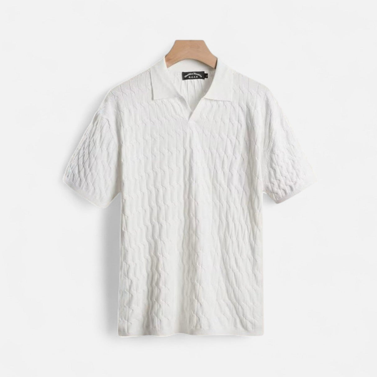Herre Poloshirt med Knaplukning