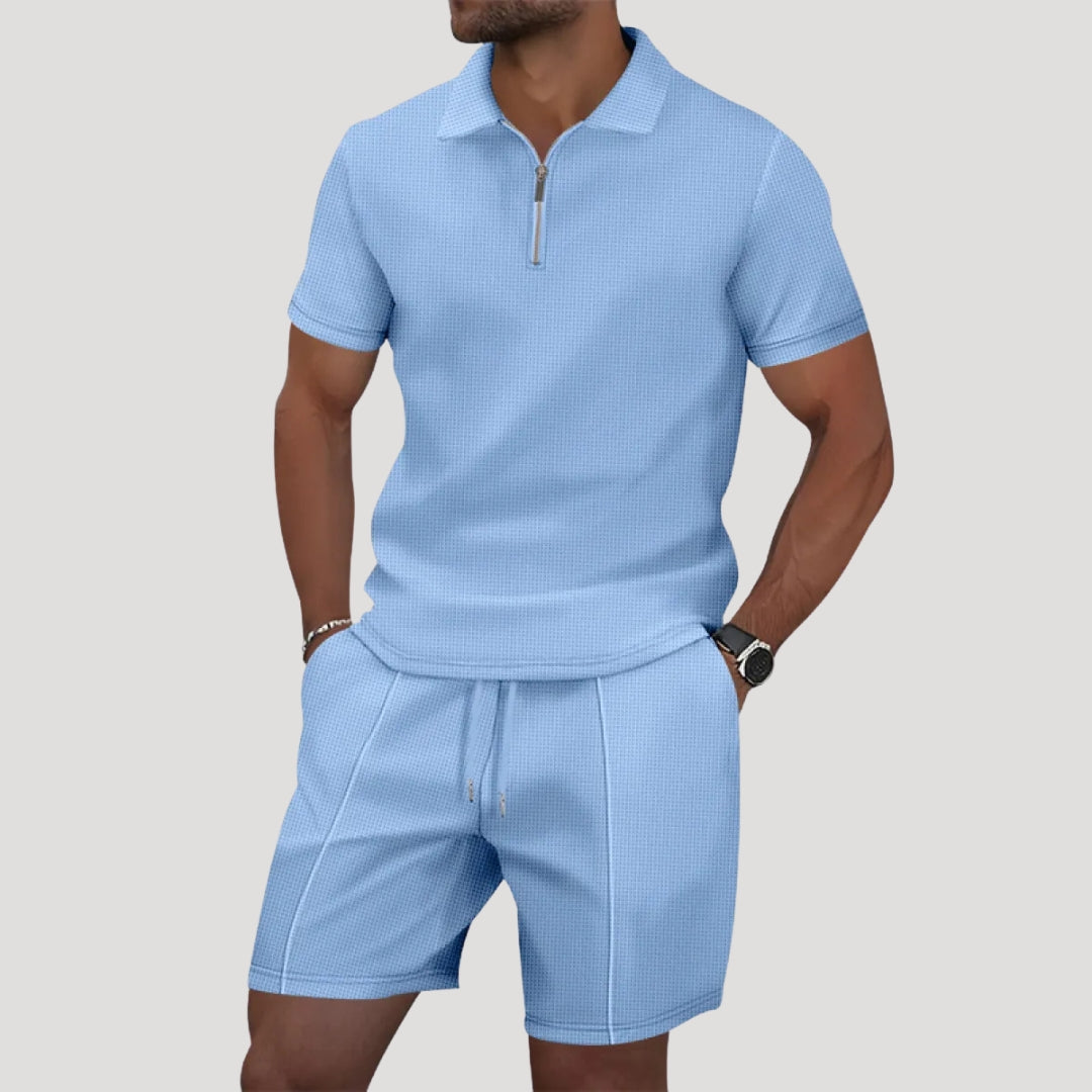 Herre Poloshorts Sæt med Lynlås