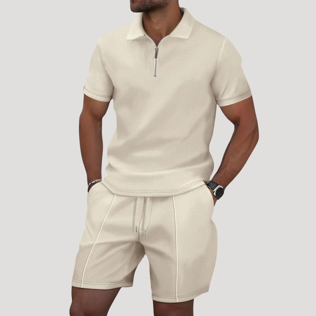 Herre Poloshorts Sæt med Lynlås