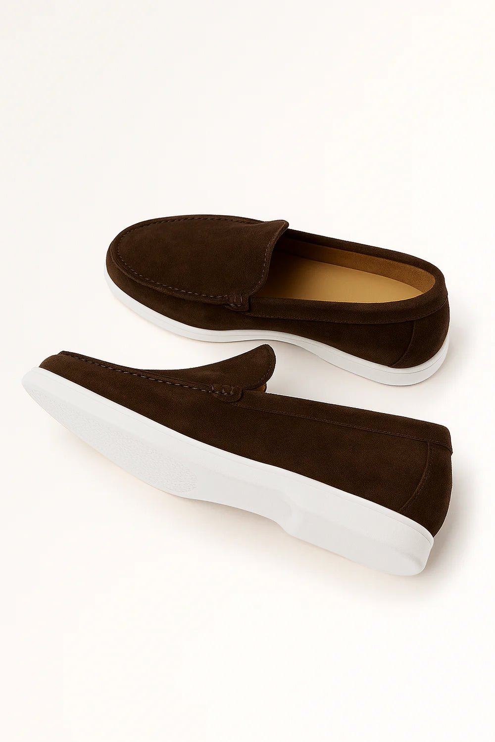 Herre Loafers i Imiteret Ruskind - Slank Slip-On Design 4