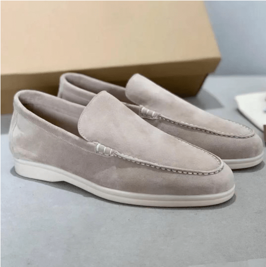 Herre Loafers i Imiteret Ruskind - Slank Slip-On Design 7