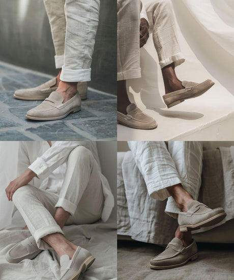 Herre Loafers i Ruskind - Stilfulde Loafers til Mænd 6