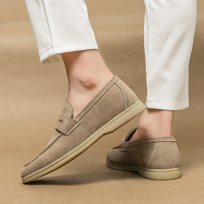 Herre Loafers i Ruskind - Stilfulde Loafers til Mænd 7