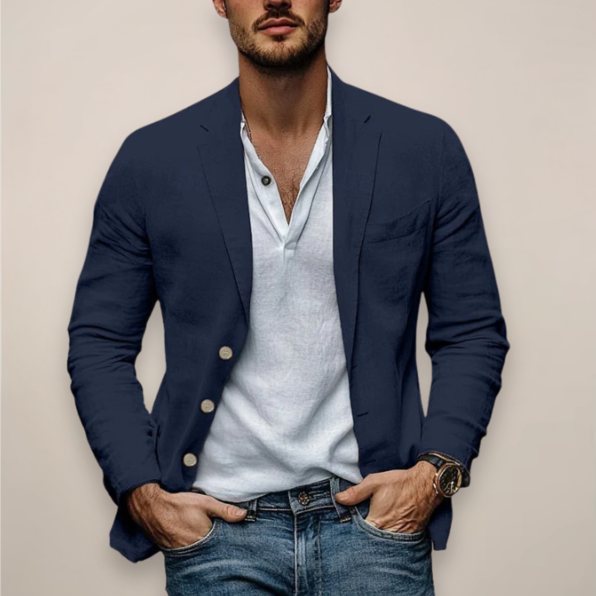 Herren Casual Blazer Sommerstil