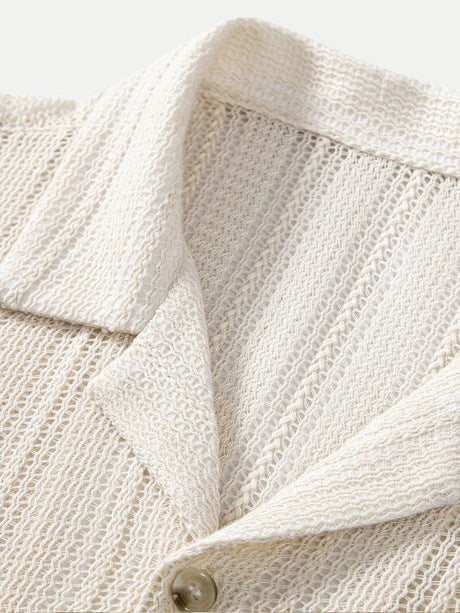 Kortærmet Skjorte Herre - Stilfuld Button-Down Skjorte til Mænd