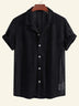 Kortærmet Skjorte Herre - Stilfuld Button-Down Skjorte til Mænd