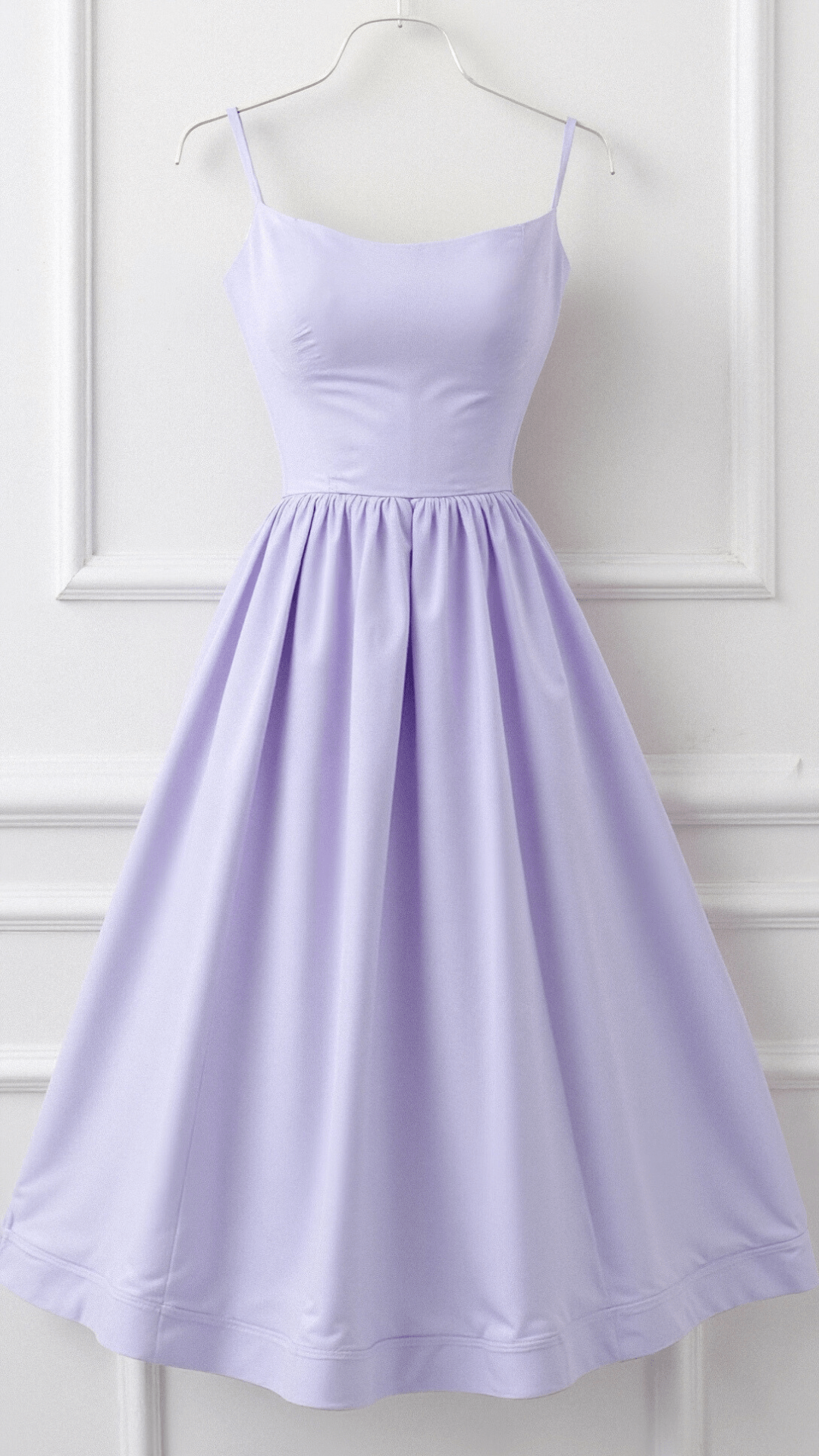 Kvinders A-line Midi Kjole i Ascot Stil