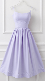 Kvinders A-line Midi Kjole i Ascot Stil