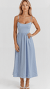 Kvinders A-line Midi Kjole i Ascot Stil