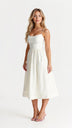 Kvinders A-line Midi Kjole i Ascot Stil