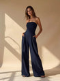 Kvinders Jumpsuit med Brede Ben - Minimalistisk Buksedragt