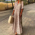 Kvinders Langærmet Boho Maxi Sommerkjole