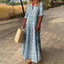 Kvinders Langærmet Boho Maxi Sommerkjole