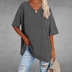 Kvinders Oversize T-shirt med V-hals