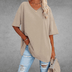 Kvinders Oversize T-shirt med V-hals