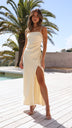Kvinders Satin Slip Maxi Kjole